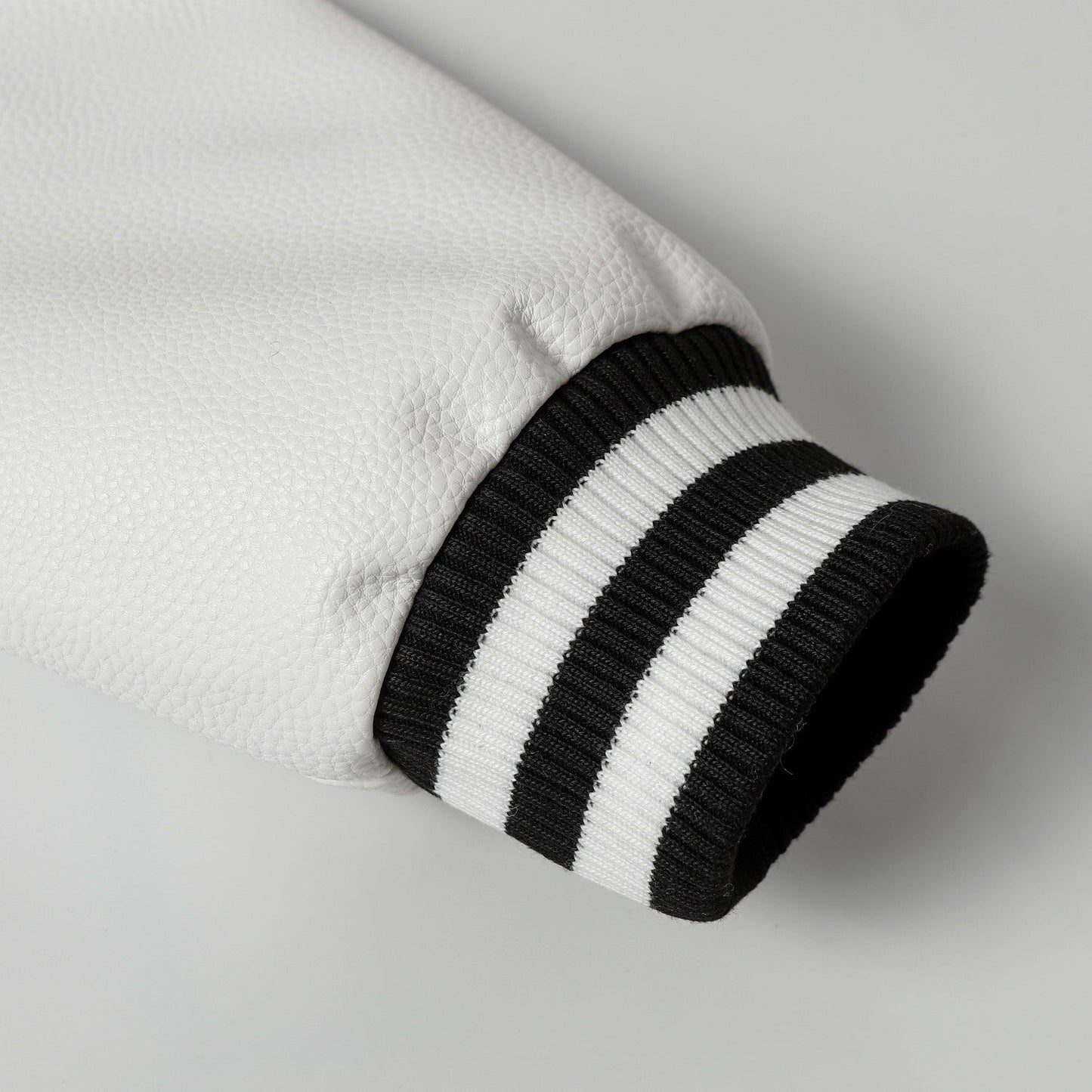 Chrome Hearts Layered Cross Varsity Jacket - Black White Street Style Outerwear 2208