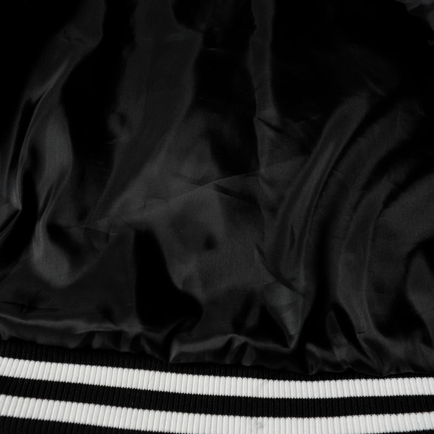 Chrome Hearts Layered Cross Varsity Jacket - Black White Street Style Outerwear 2208