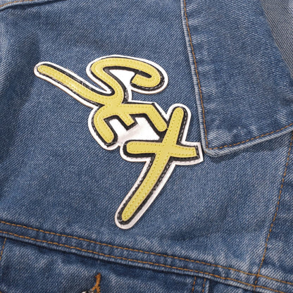 Chrome Hearts Patchwork Denim Jacket - Vintage Blue Gothic Street Jacket 0789